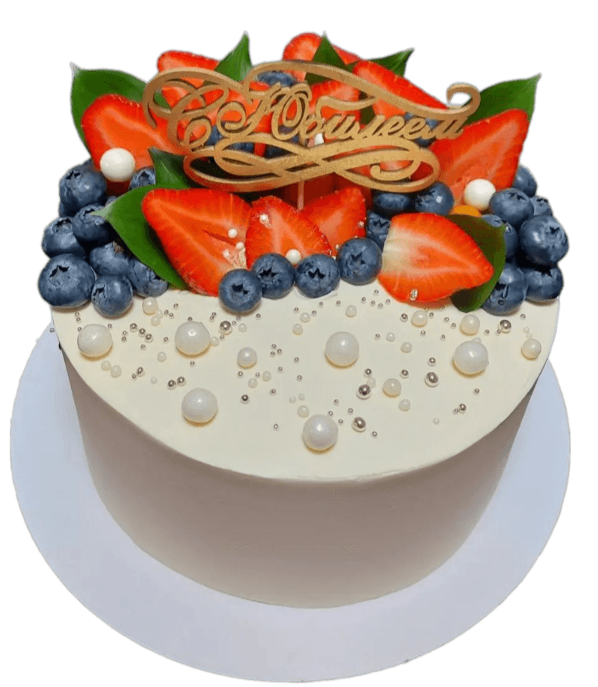 Торт жемчужная феерия с ягодами